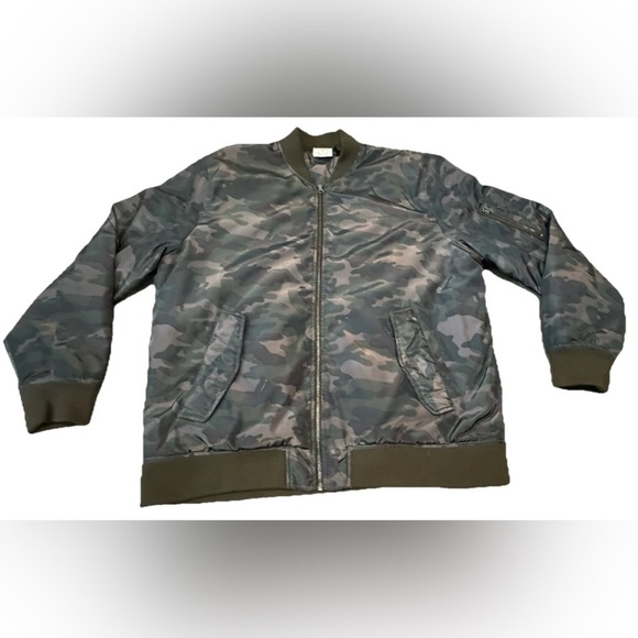 Champion Olive Military Camouflage Camo MA-2 Bomber Jacket Extra Large XL UEC - Picture 1 of 7